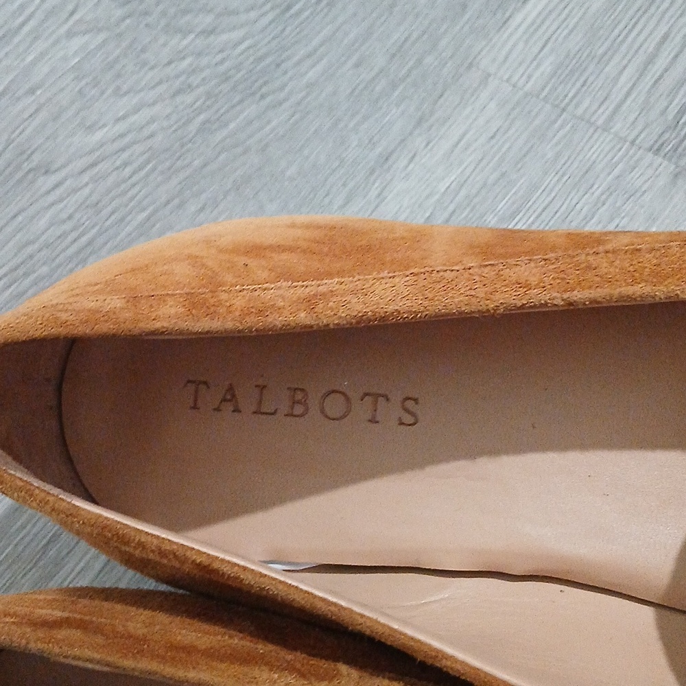 Talbots Women's Suede Tassel Loafers in Camel  Sz 10.5  EUC - Picture 7 of 9